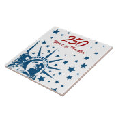 250 Years of Freedom Happy Birthday USA Patriotic  タイル (側面)