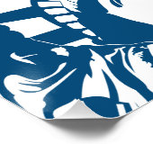 250 Years of Freedom Happy Birthday USA Patriotic  ポスター (コーナー)