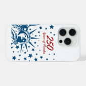 250 Years of Freedom Happy Birthday USA Patriotic  iPhoneケース (裏面横)