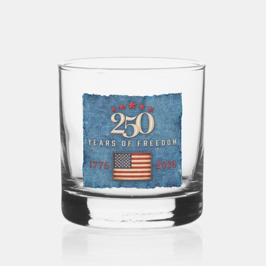 250 Years of Freedom - Rocks Glass ウイスキーグラス (正面)