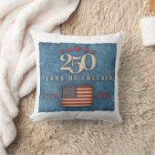 250 Years of Freedom - Throw Pillow クッション (ブランケット)