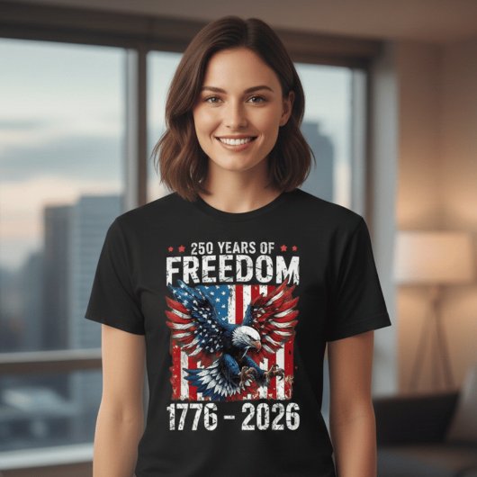 250 Years of Freedom – USA 1776–2026 Patriotic Tシャツ