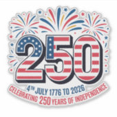 250 Years of Independence  シール (正面)