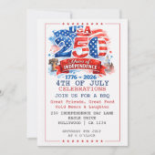 250 Years of Independence 4th of July Party 招待状 (正面)