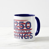250 years of No Kings American Flag マグカップ (正面右)