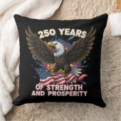 250 Years of Strength Eagle Patriotic クッション (ブランケット)