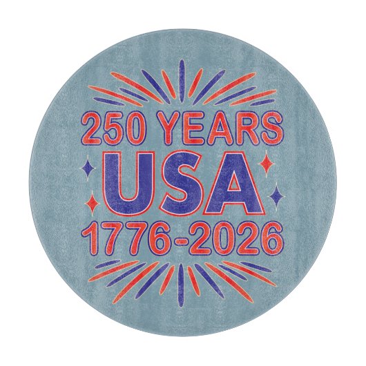 250 Years USA | 1776–2026 Semiquincentennial カッティングボード (正面)