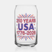 250 Years USA | 1776–2026 Semiquincentennial ガラス缶 (裏面)