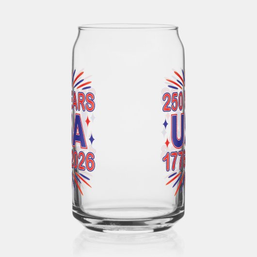 250 Years USA | 1776–2026 Semiquincentennial ガラス缶 (右)