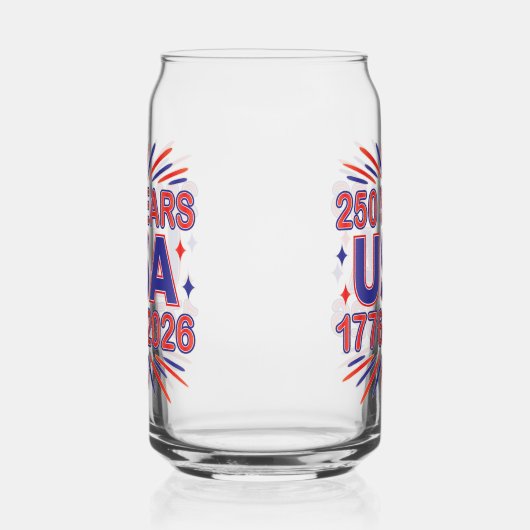 250 Years USA | 1776–2026 Semiquincentennial ガラス缶 (左)