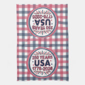 250 Years USA | 1776–2026 Semiquincentennial キッチンタオル (縦)