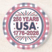 250 Years USA | 1776–2026 Semiquincentennial コースター (正面)