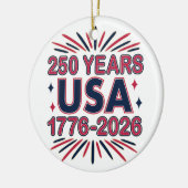 250 Years USA | 1776–2026 Semiquincentennial セラミックオーナメント (左)