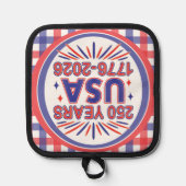 250 Years USA | 1776–2026 Semiquincentennial 鍋敷き (正面)