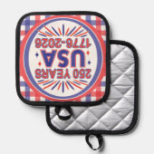 250 Years USA | 1776–2026 Semiquincentennial 鍋敷き (正面/裏面)