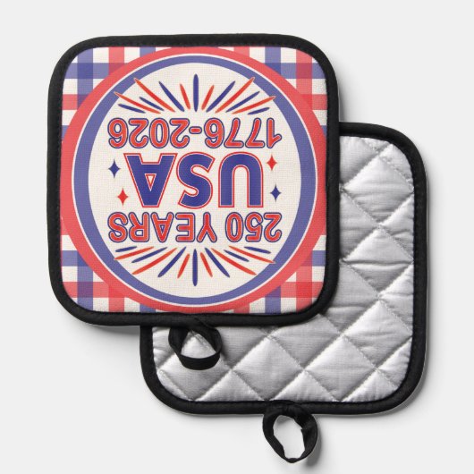 250 Years USA | 1776–2026 Semiquincentennial 鍋敷き (正面/裏面)