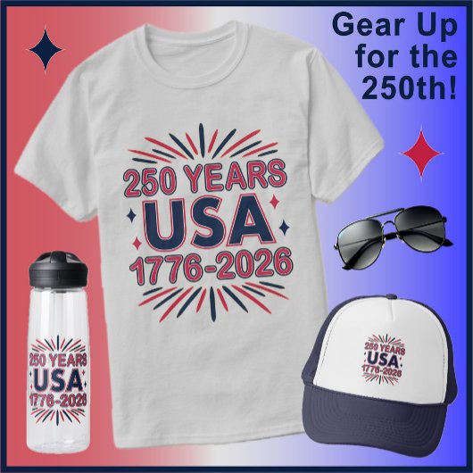 250 Years USA | 1776–2026 Semiquincentennial Tシャツ