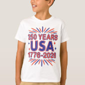 250 Years USA | 1776–2026 Semiquincentennial Tシャツ (正面)