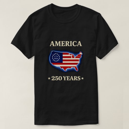 250 Years USA -17 T-Shirt Tシャツ (デザイン正面)