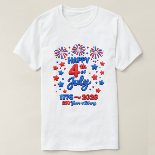 250 Years USA -18a T-Shirt Tシャツ (デザイン正面)