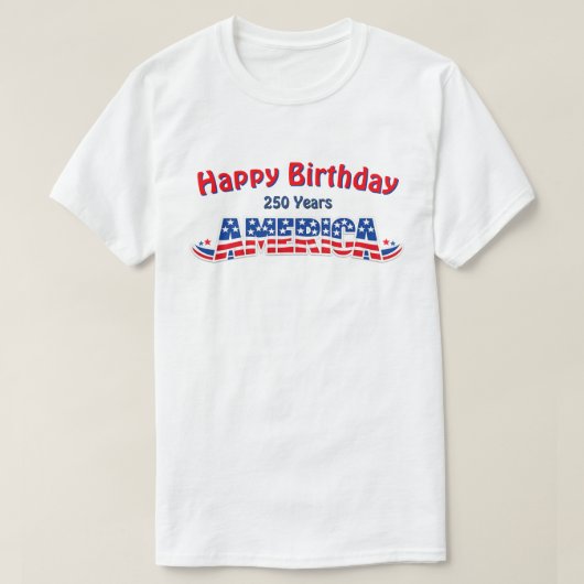250 Years USA -32a T-Shirt Tシャツ (デザイン正面)