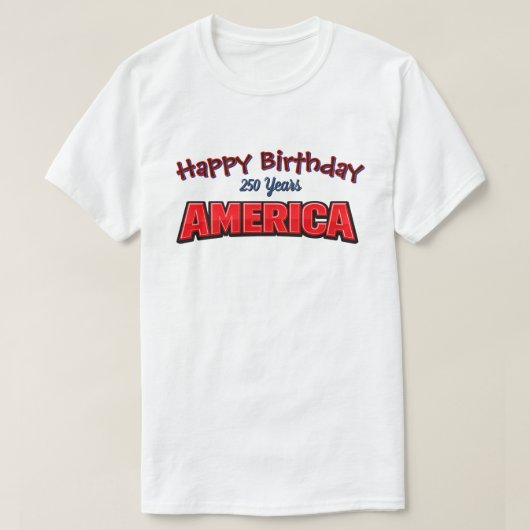 250 Years USA -32b T-Shirt Tシャツ (デザイン正面)