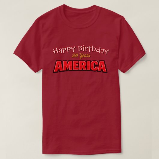 250 Years USA -32c T-Shirt Tシャツ (デザイン正面)
