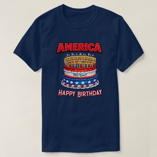 250 Years USA -32d T-Shirt Tシャツ (デザイン正面)