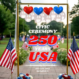 250 Years USA Civic Ceremony アクリルサイン