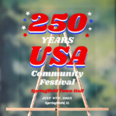 250 Years USA Community Festival Welcome アクリルサイン (ニュートラル)