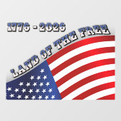 250 Years USA  Freedom 1776-2026 Patriotic ウィンドウサイン (シート)
