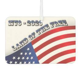 250 Years USA  Freedom 1776-2026 Patriotic カーエアーフレッシュナー