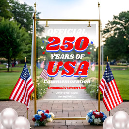 250 Years USA Freedom Celebration アクリルサイン