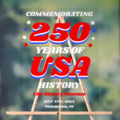 250 Years USA Freedom & Liberty アクリルサイン (ニュートラル)