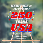 250 Years USA Heritage & History アクリルサイン (ニュートラル)