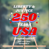 250 Years USA Liberty & Justice Celebration アクリルサイン (ニュートラル)