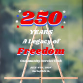 250 Years USA Official Commemorative アクリルサイン (ニュートラル)