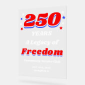 250 Years USA Official Commemorative アクリルサイン (傾斜)