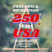 250 Years USA Patriotic Ceremony アクリルサイン (ニュートラル)