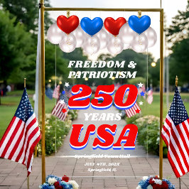 250 Years USA Patriotic Ceremony アクリルサイン