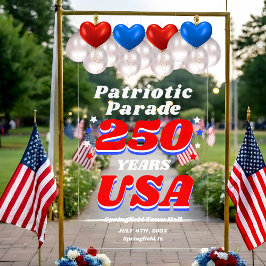 250 Years USA Patriotic Parade Welcome アクリルサイン