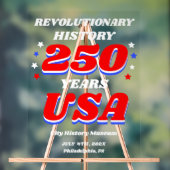 250 Years USA Revolutionary History アクリルサイン (ニュートラル)