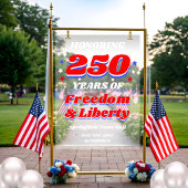 250 Years USA Revolutionary Spirit Welcome アクリルサイン
