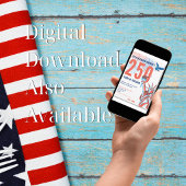 250th America Anniversary Retro Statue Of Liberty 招待状