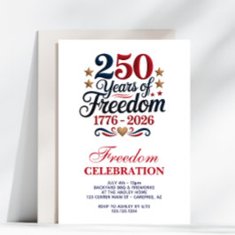 250th American Birthday Party 招待状