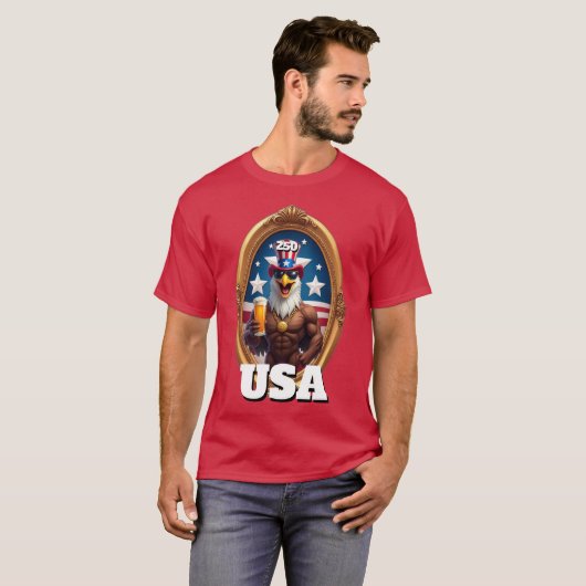 250th America's 4th of July Independence Day  Tシャツ (正面フル)