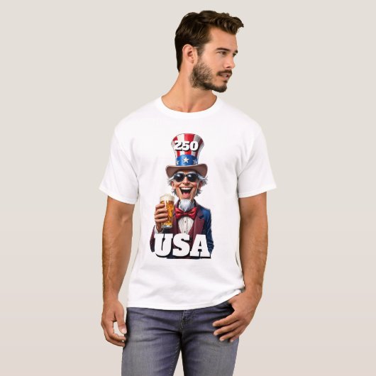 250th America's 4th of July Independence Day  Tシャツ (正面フル)