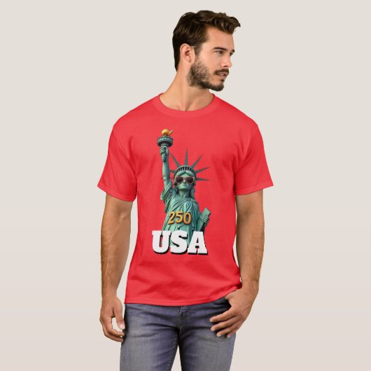 250th America's 4th of July Independence Day  Tシャツ (正面フル)