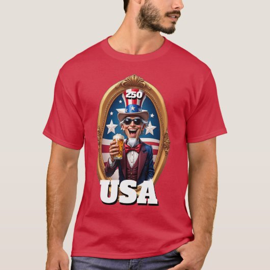 250th America's 4th of July Independence Day  Tシャツ (正面)