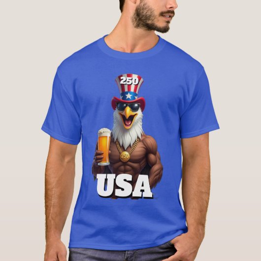 250th America's 4th of July Independence Day  Tシャツ (正面)
